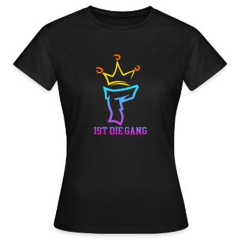 Floriankiller007 Unterschrift - Frauen T-Shirt - Schwarz - Vorne - AI Model Female 172 dark (172cm)