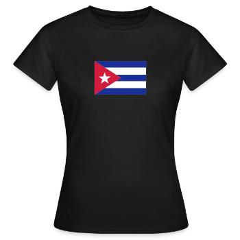 Cuba - T-shirt Femme - noir - Devant - AI Model Female 172 dark (172cm)