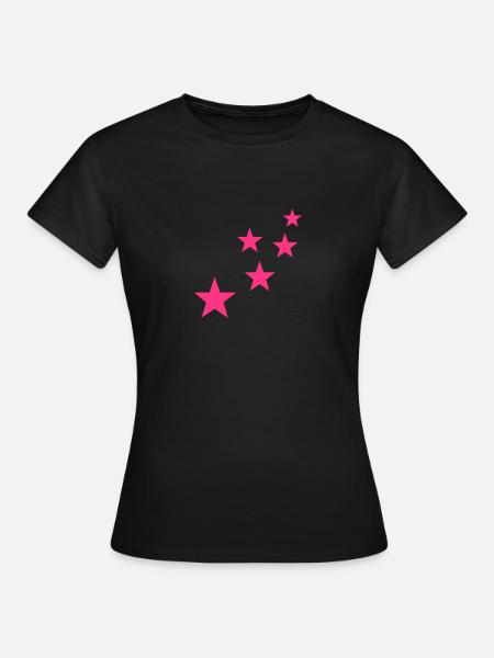 stars - Frauen T-Shirt - Schwarz