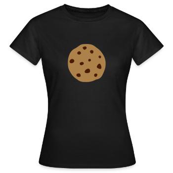 Biscuit - T-shirt Femme - noir - Devant - AI Model Female 172 dark (172cm)