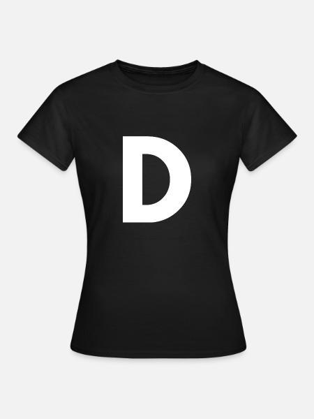 D - Frauen T-Shirt - Schwarz