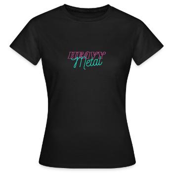 HEAVY METAL - Rock - T-shirt Femme - noir - Devant - AI Model Female 172 dark (172cm)