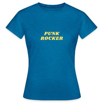 Punk Rocker - Musiciens de rock - T-shirt Femme - bleu saphir antique chiné - Devant - AI Model Female 172 dark (172cm)