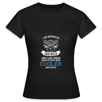 Ingénieur mécanique - T-shirt Femme - noir - Devant - AI Model Female 172 dark (172cm)