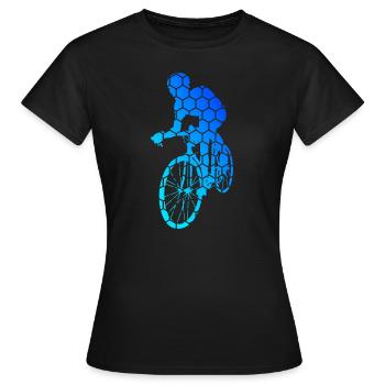 Rennrad Rennradfahrer Herren Rennradfahren - Frauen T-Shirt - Schwarz - Vorne - AI Model Female 172 dark (172cm)