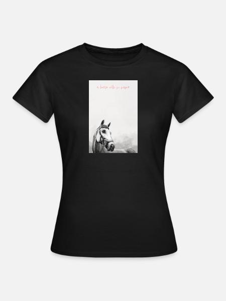 Un cheval sans nom - T-shirt Femme - noir