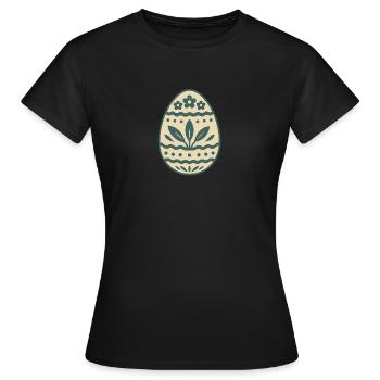 Osterei für das Osterfest - Frauen T-Shirt - Schwarz - Vorne - AI Model Female 172 dark (172cm)