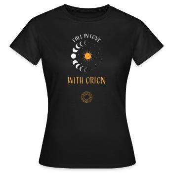 Fall In Love With Orion - Women's T-Shirt - black - Front - AI Model Female 172 dark (172cm)