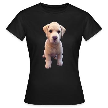 Labrador Dog - Labrador - T-shirt Femme - noir - Devant - AI Model Female 172 dark (172cm)
