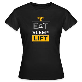 Mangez Sleep Lift - T-shirt Femme - noir - Devant - AI Model Female 172 dark (172cm)
