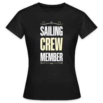 Équipage de navigation - T-shirt Femme - noir - Devant - AI Model Female 172 dark (172cm)