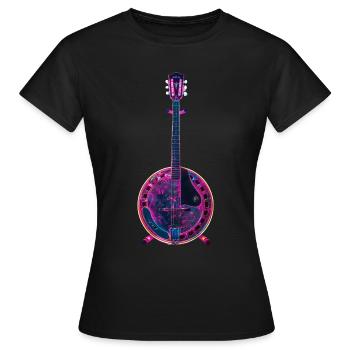 Banjo - Frauen T-Shirt - Schwarz - Vorne - AI Model Female 172 dark (172cm)