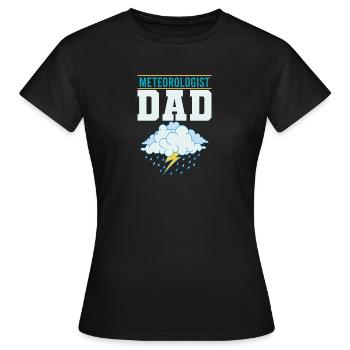 Meteorologe Wetter Meteorologie - Frauen T-Shirt - Schwarz - Vorne - AI Model Female 172 dark (172cm)