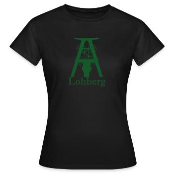 Zeche Lohberg - Frauen T-Shirt - Schwarz - Vorne - AI Model Female 172 dark (172cm)