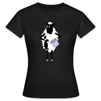 Sheep Trick / Sheep Trick (3c) - Women's T-Shirt - black - Front - AI Model Female 172 dark (172cm)