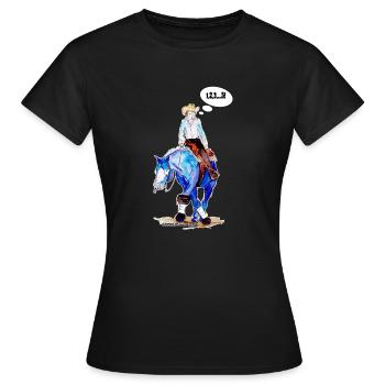 Spin - Women's T-Shirt - black - Front - AI Model Female 172 dark (172cm)