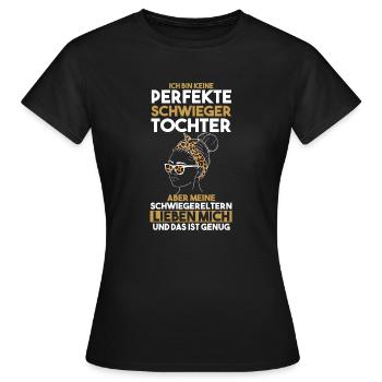Schwiegertochter - Frauen T-Shirt - Schwarz - Vorne - AI Model Female 172 dark (172cm)