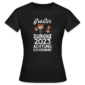 Großer Bruder 14 - Frauen T-Shirt - Schwarz - Vorne - AI Model Female 172 dark (172cm)