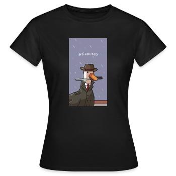 Meme Duck - Women's T-Shirt - black - Front - AI Model Female 172 dark (172cm)