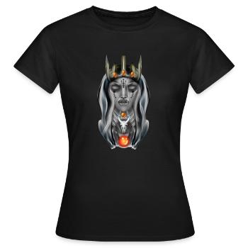 Ehefrau - Frauen T-Shirt - Schwarz - Vorne - AI Model Female 172 dark (172cm)