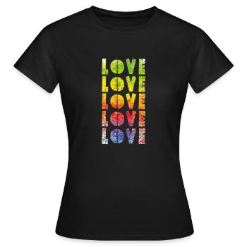 AMOUR - T-shirt Femme - noir - Devant - AI Model Female 172 dark (172cm)