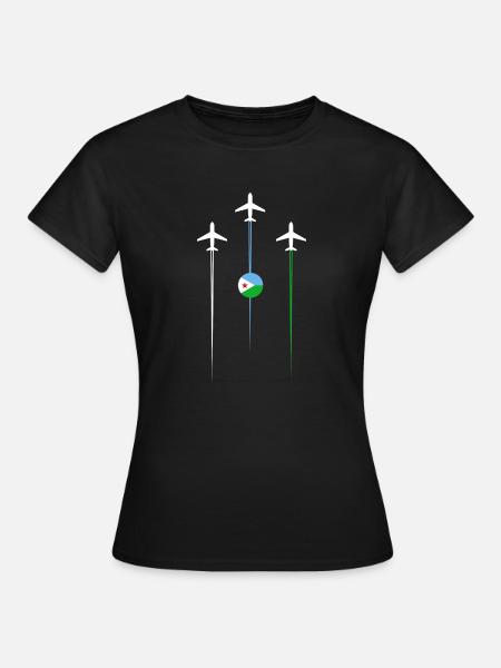 Dschibuti Fluggesellschaft - Frauen T-Shirt - Schwarz