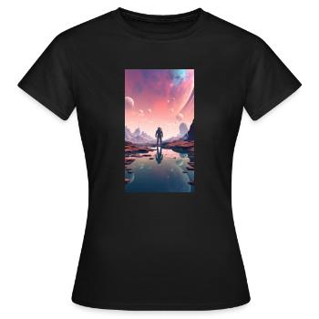 Odyssee im Weltraum - Frauen T-Shirt - Schwarz - Vorne - AI Model Female 172 dark (172cm)