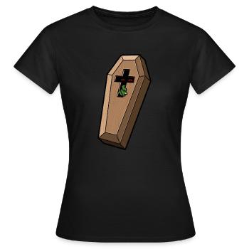Cercueil effrayant - T-shirt Femme - noir - Devant - AI Model Female 172 dark (172cm)