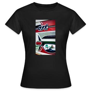 Orient Design - Frauen T-Shirt - Schwarz - Vorne - AI Model Female 172 dark (172cm)