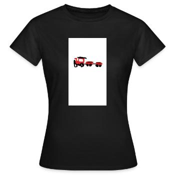Chemin de fer - T-shirt Femme - noir - Devant - AI Model Female 172 dark (172cm)
