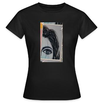 Amerikanischer Comic - Frauen T-Shirt - Schwarz - Vorne - AI Model Female 172 dark (172cm)