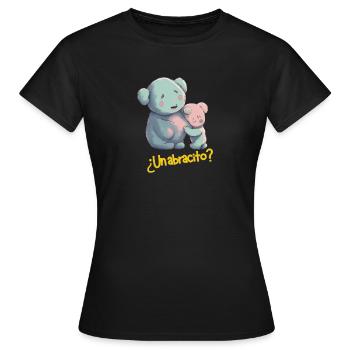 UN CÂLIN ? - T-shirt Femme - noir - Devant - AI Model Female 172 dark (172cm)