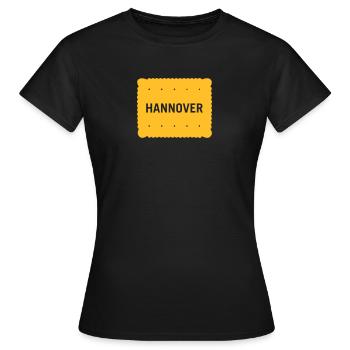 Hanover biscuits - Women's T-Shirt - black - Front - AI Model Female 172 dark (172cm)