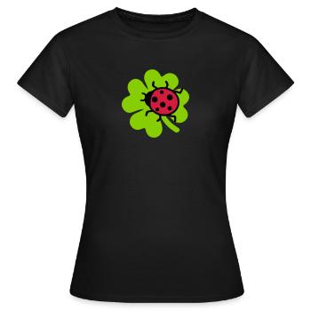 Ladybug - Women's T-Shirt - black - Front - AI Model Female 172 dark (172cm)