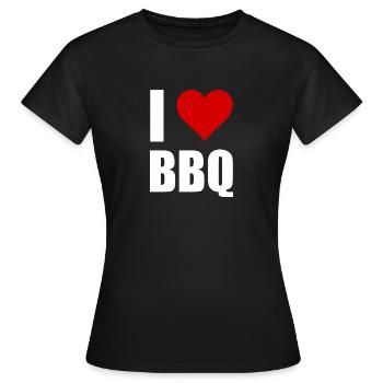 BBQ - Frauen T-Shirt - Schwarz - Vorne - AI Model Female 172 dark (172cm)