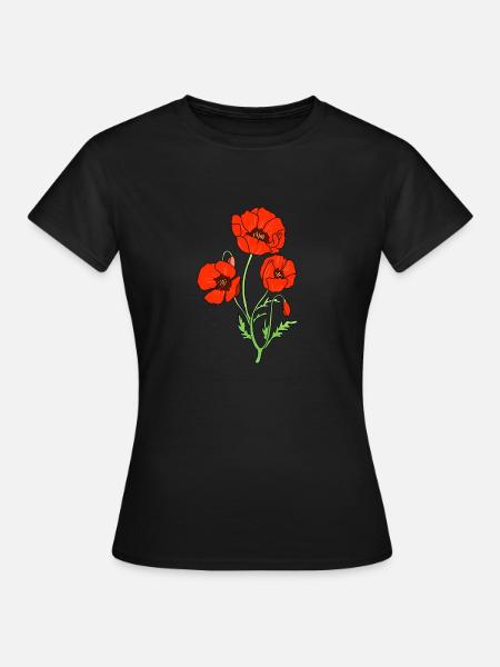 Coquelicot - T-shirt Femme - noir
