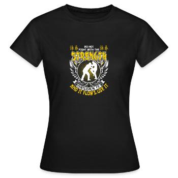 WingTsun - Frauen T-Shirt - Schwarz - Vorne - AI Model Female 172 dark (172cm)
