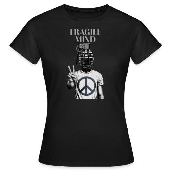 Fragile Mind - Women's T-Shirt - black - Front - AI Model Female 172 dark (172cm)