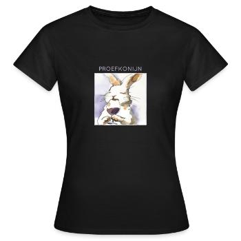 Proefkonijn - T-shirt Femme - noir - Devant - AI Model Female 172 dark (172cm)