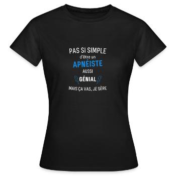 Fantastischer Apnoetaucher - Frauen T-Shirt - Schwarz - Vorne - AI Model Female 172 dark (172cm)