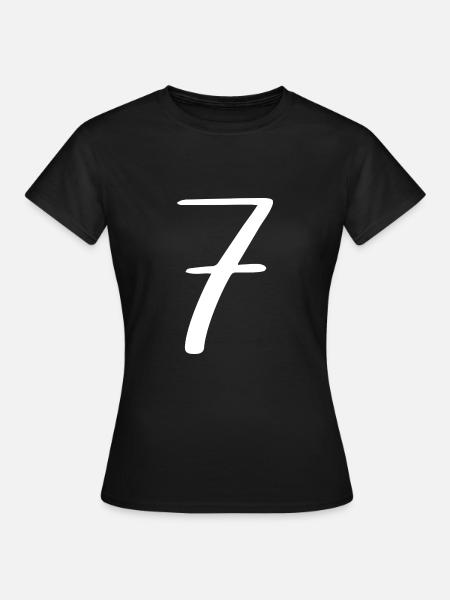 7 - Frauen T-Shirt - Schwarz