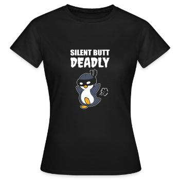 Poison psychopathique silencieux mais mortel - T-shirt Femme - noir - Devant - AI Model Female 172 dark (172cm)