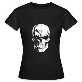 Crâne méchant - T-shirt Femme - noir - Devant - AI Model Female 172 dark (172cm)