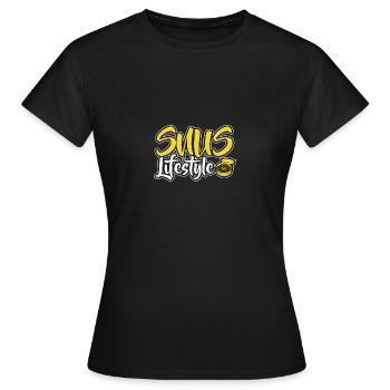 Snus sans fumée anti-fumeurs nicotiniques non-fumeurs - T-shirt Femme - noir - Devant - AI Model Female 172 dark (172cm)
