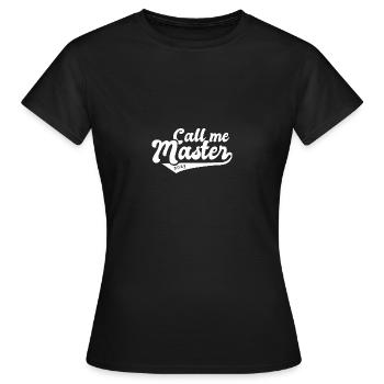 Master 2023 Graduation Graduation Uni - Women's T-Shirt - black - Front - AI Model Female 172 dark (172cm)