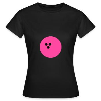 Boule de bowling, Bowling - T-shirt Femme - noir - Devant - AI Model Female 172 dark (172cm)