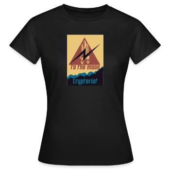 Cryptoriot - T-shirt Femme - noir - Devant - AI Model Female 172 dark (172cm)