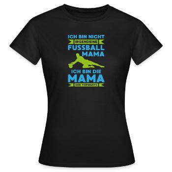 Fußball mama torwarts Sport Trainer - Frauen T-Shirt - Schwarz - Vorne - AI Model Female 172 dark (172cm)