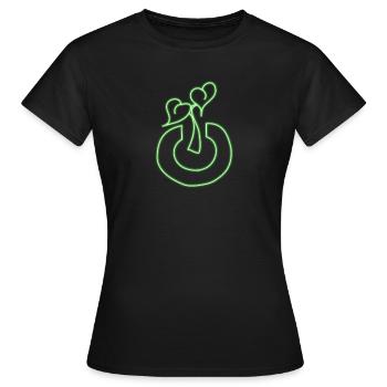 Abschalten Pflanze - Frauen T-Shirt - Schwarz - Vorne - AI Model Female 172 dark (172cm)