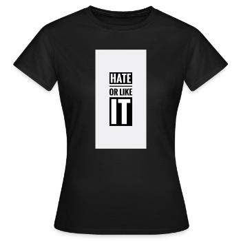 NG20220913 044511 01 - Frauen T-Shirt - Schwarz - Vorne - AI Model Female 172 dark (172cm)
